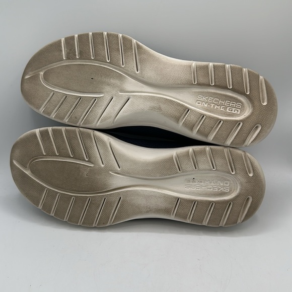 Skechers navy Flex Peony Goga Mat Flex Comfort air cooled sneakers, size 6.5 - Picture 8 of 8